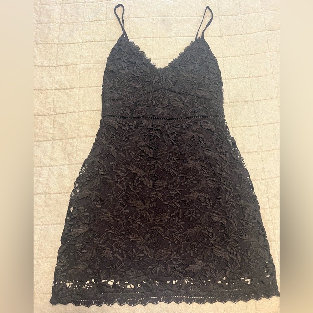 Abercrombie & Fitch Black Lace Mini Dress